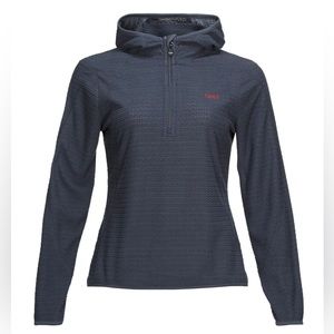 Lippi Jacaranda Nano 1/4 Zip Hoodie women’s XL Navy Recycled Fleece Ski